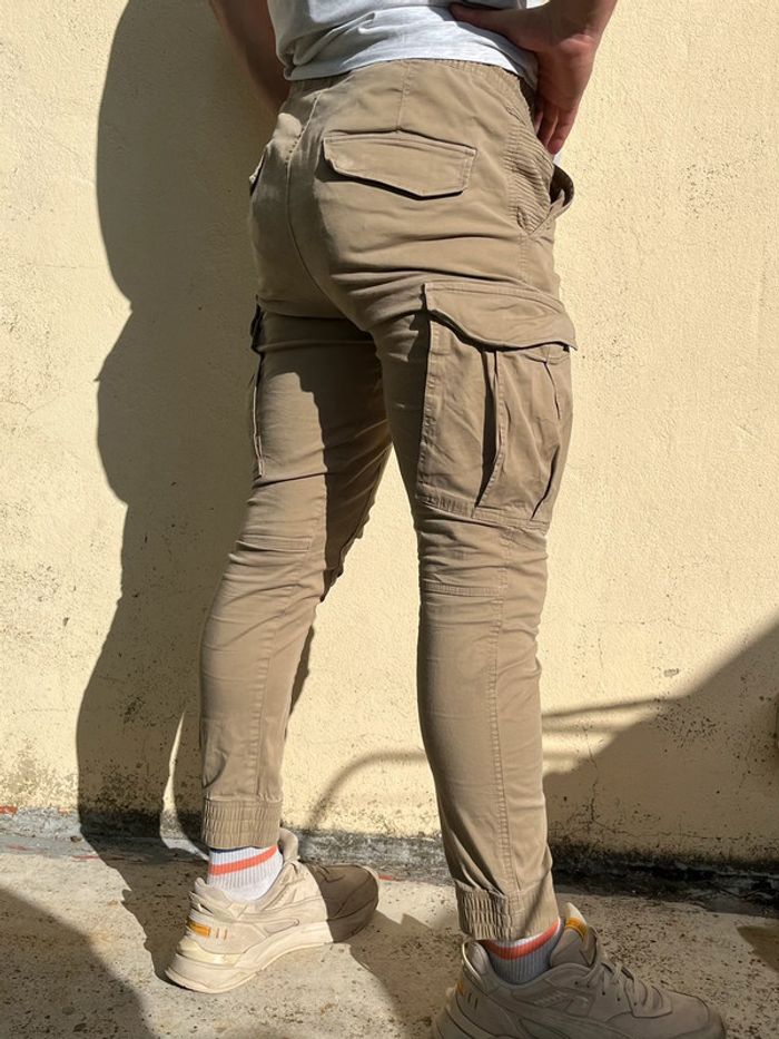 Cargo beige plusieurs poches - photo numéro 5