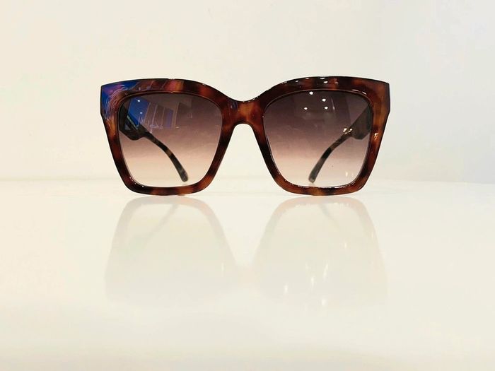 Lunette de soleil femme marron léopard verres dégradés uvprotection catégorie 3 - photo numéro 2
