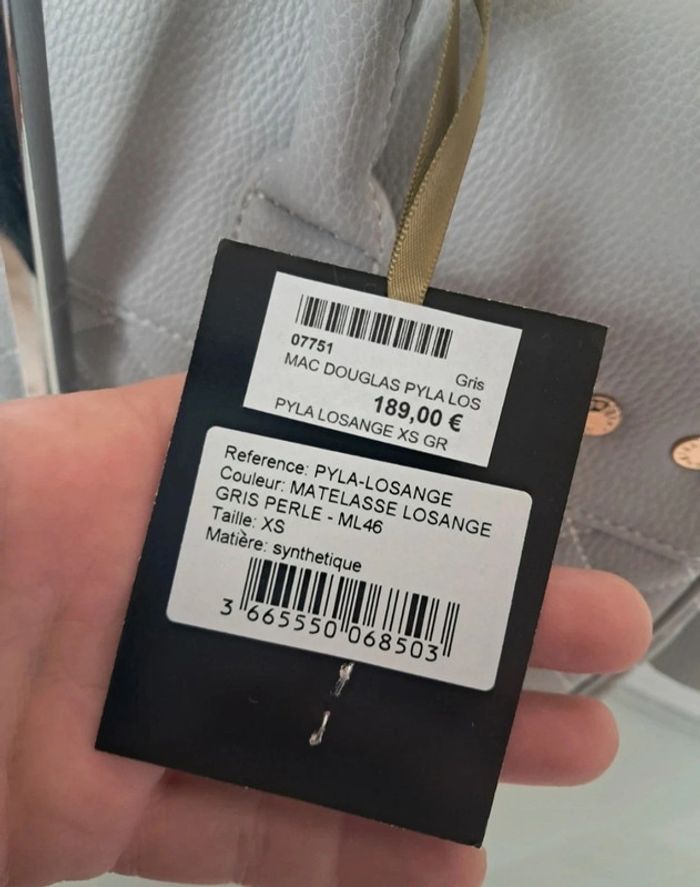 Mac Douglas sac à main cabas bandoulière été gris neuf - photo numéro 8