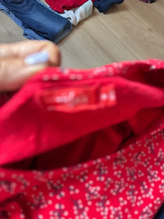 Robe en coton rouge - photo numéro 4