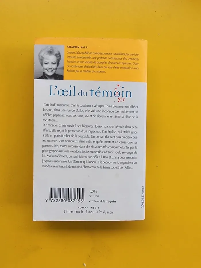 Livre de poche "l'œil du témoin" de Sharon Sala - photo numéro 2