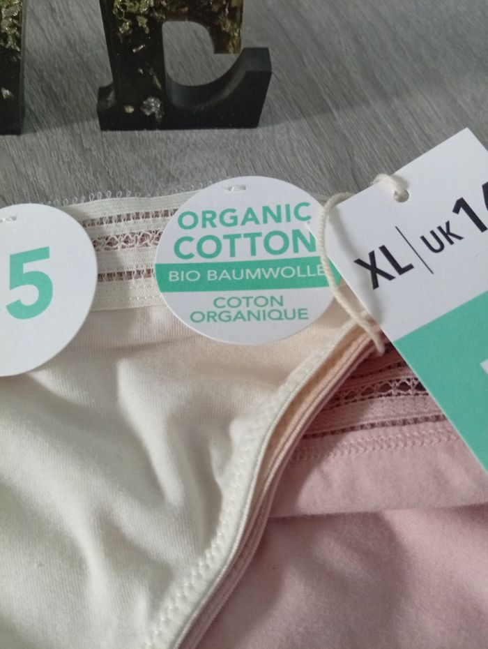 Joli lot de 5 culottes coton organic - photo numéro 3