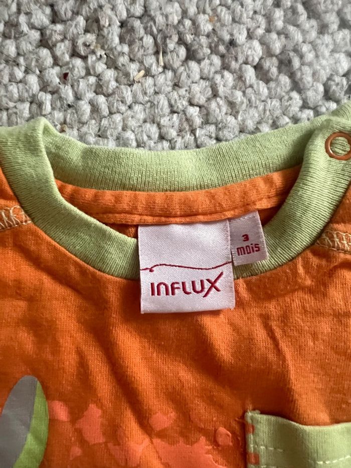 Lot tee shirt orange 3 mois - photo numéro 6