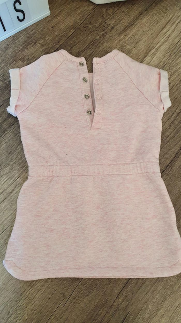 Robe manches courtes rose - photo numéro 3