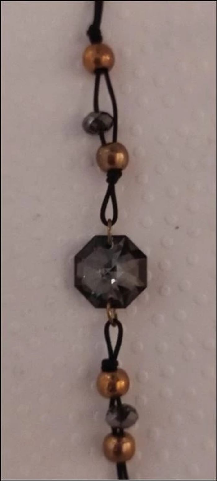 Bracelet fantaisie avec pierre façon Swarovski - photo numéro 2