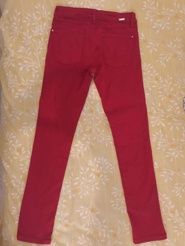 Pantalon Zara Z1975 Femme Taille 36 Rouge - photo numéro 3