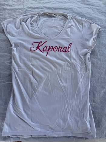 T-shirt blanc Kaporal