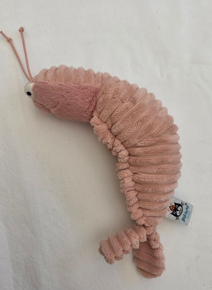 Doudou peluche Sheldon crevette 21 cm - Jellycat - photo numéro 2