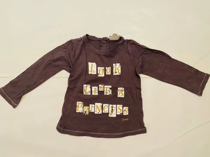 Lot 3 t-shirts manches longues fille 24 mois - photo numéro 2