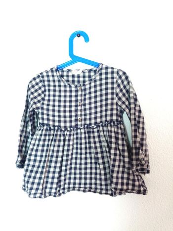 4 ans orchestra blouse chemise a carreaux noir et blanc  toutes saisons /Excellent état