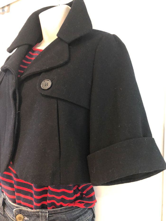 Camaïeu petite veste matière Caban taille 38 - photo numéro 5
