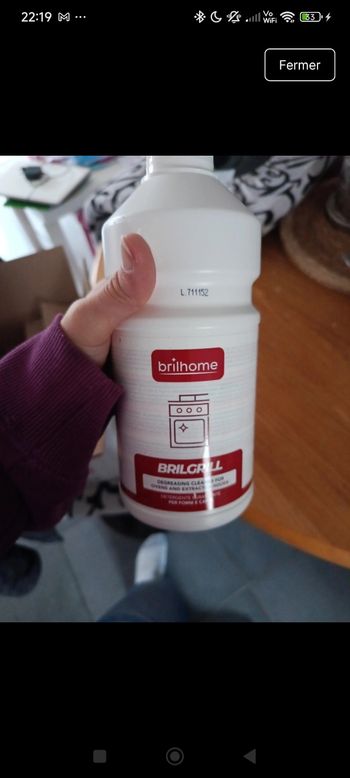 NETTOYANT DÉGRAISSANT POUR FOURS ET HOTTES