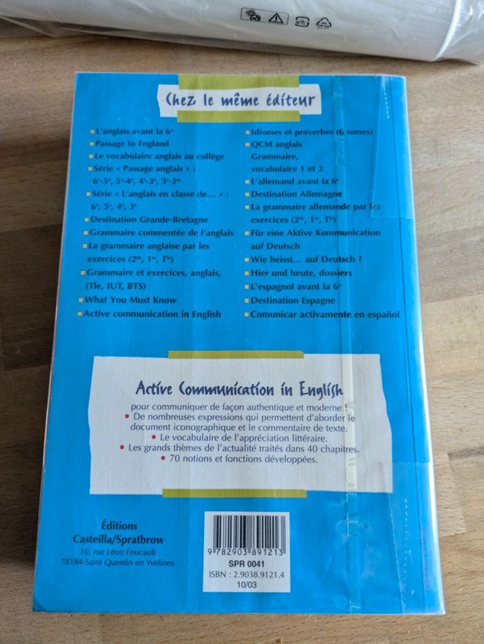 Livre Active communication in English Casteilla - photo numéro 2