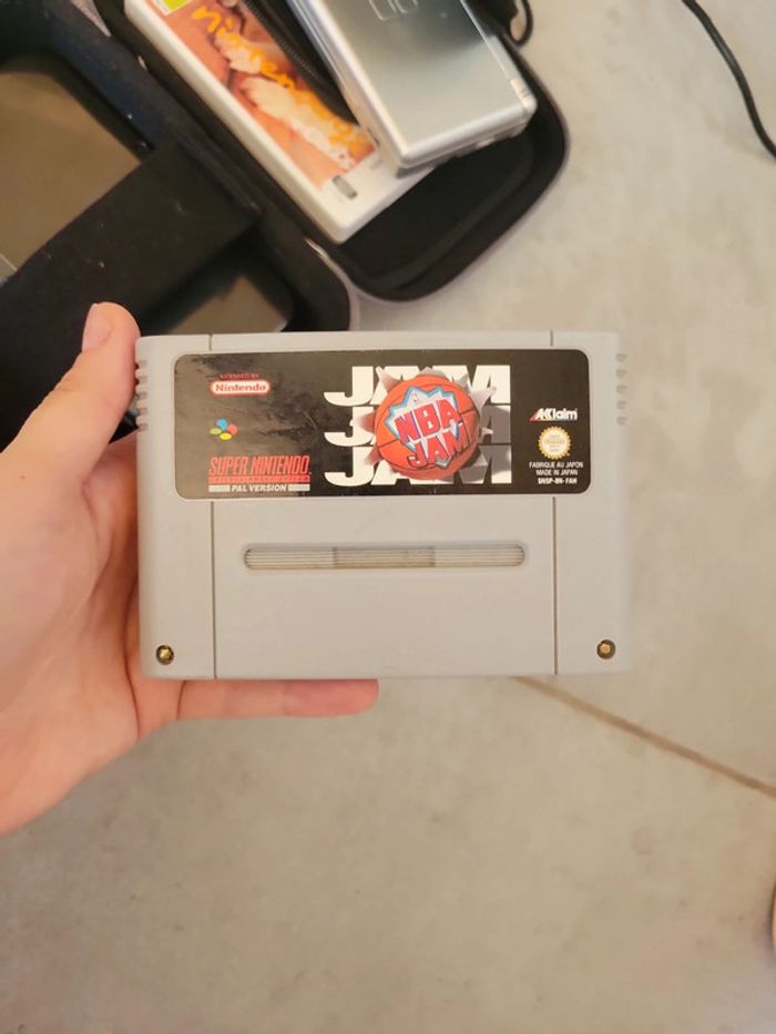 Jeu vidéo super nes nba console française - photo numéro 1