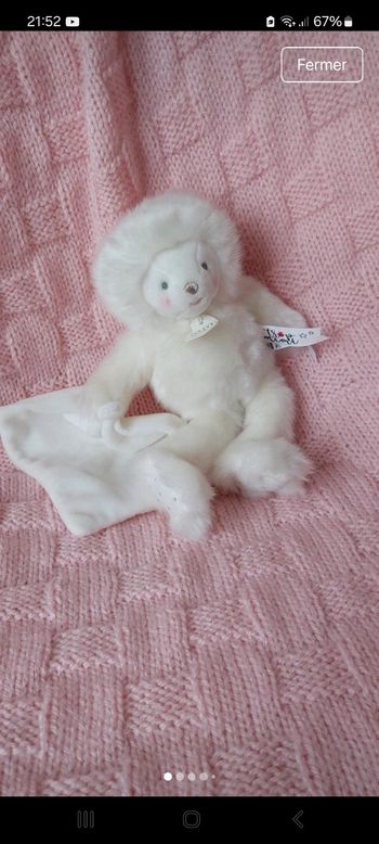 Doudou ourson blanc Doudou et
Compagnie