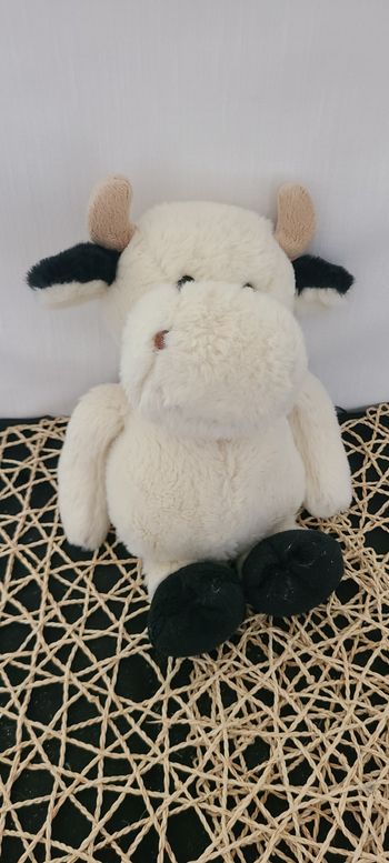 Doudou vache noir blanche BUKOWSKI