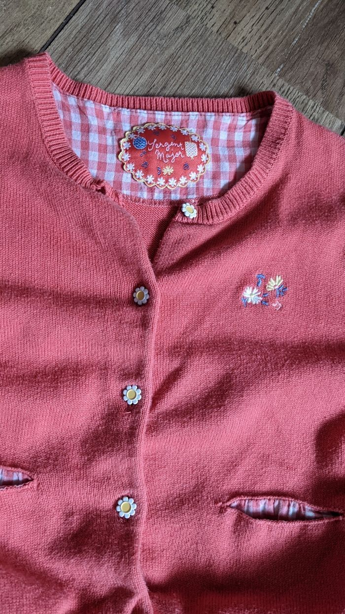 Jupe et gilet ensemble corail - photo numéro 2