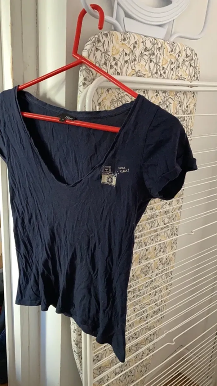 Teeshirt bleu etam - photo numéro 2
