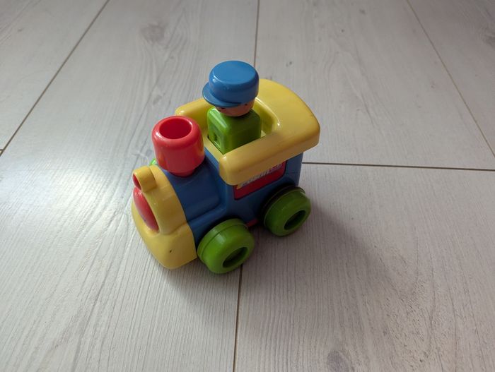 Lot de 2 locomotives push and roll Tomy - photo numéro 2