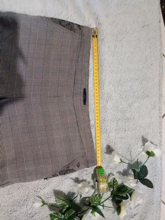 Pantalon cigarette 40 carreaux prince de galles c76 - photo numéro 14