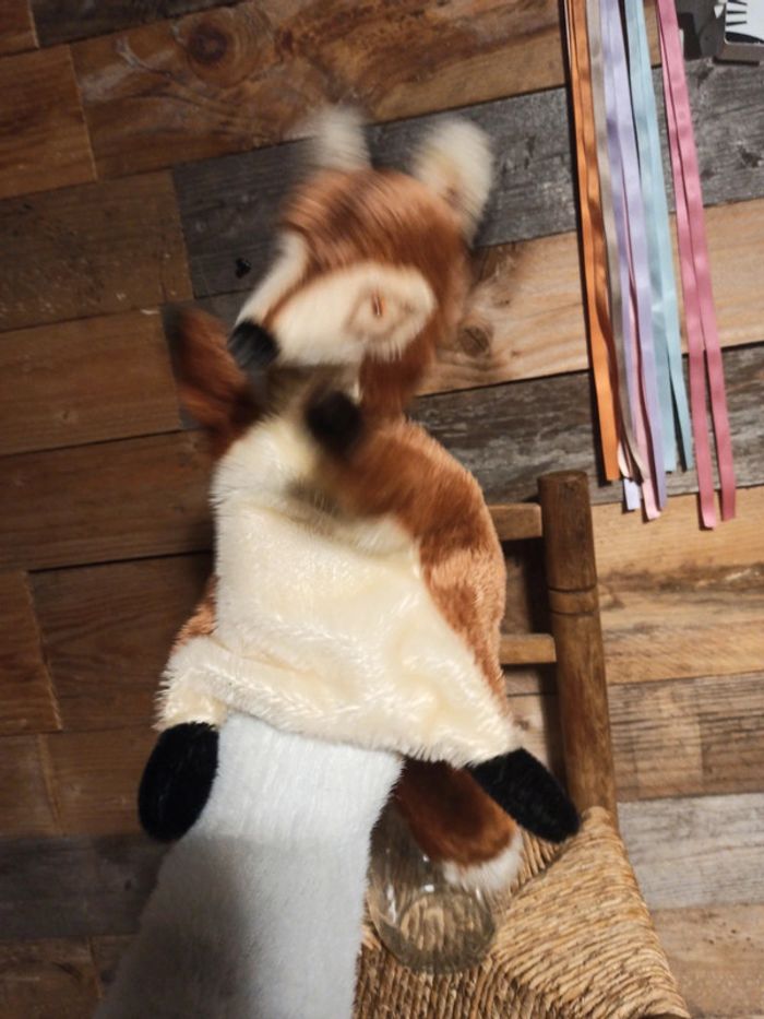 Peluche marionnette steiff vintage renard tbe - photo numéro 8