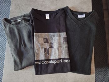 Lot 3 t-shirts manches courtes noir