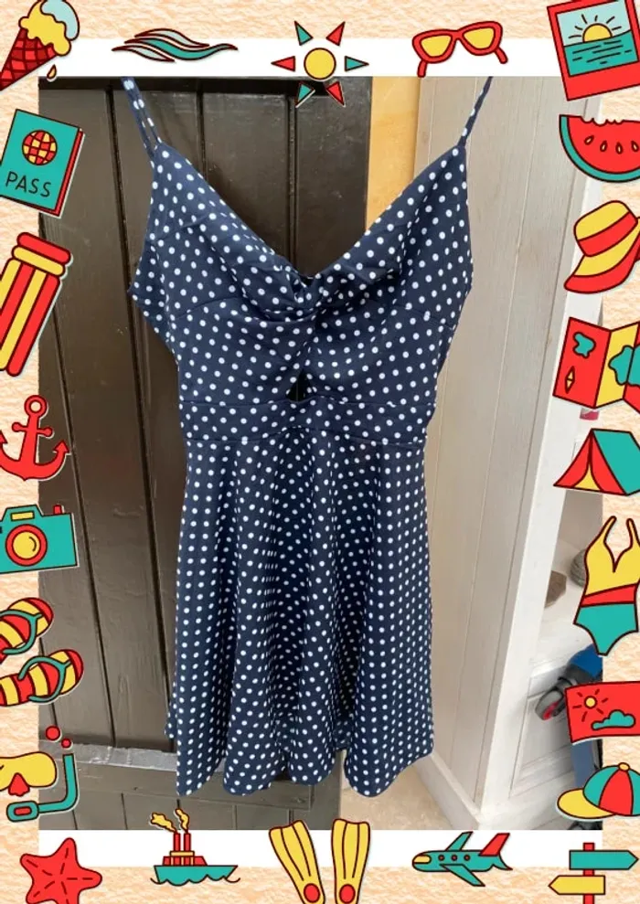 Mini robe caraco noeud au dos 38 Shein