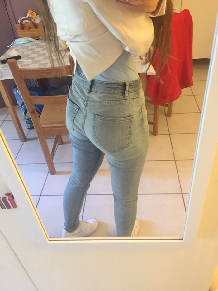 Jeans skinny bleu clair - photo numéro 6