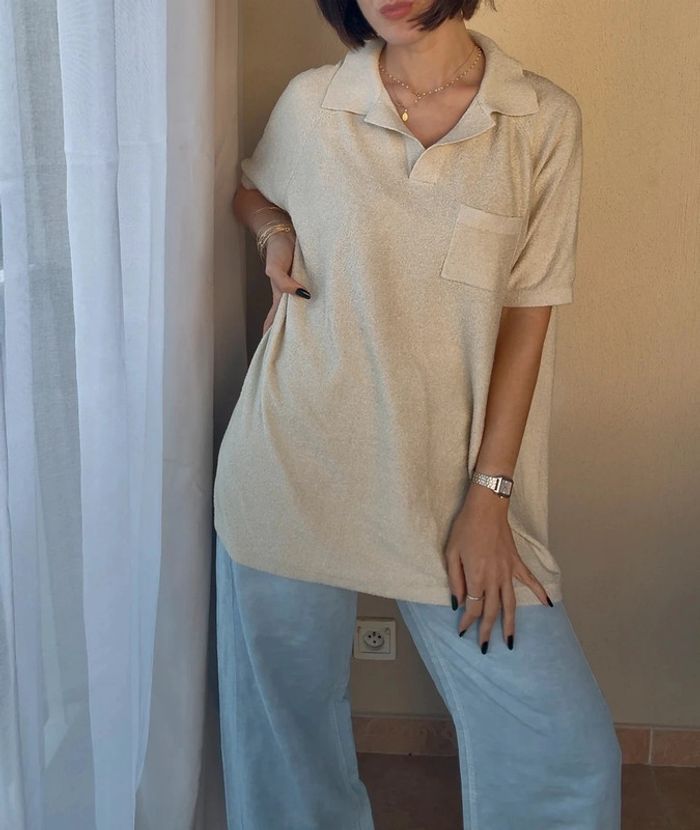 Polo maille beige Asos XS très bon état