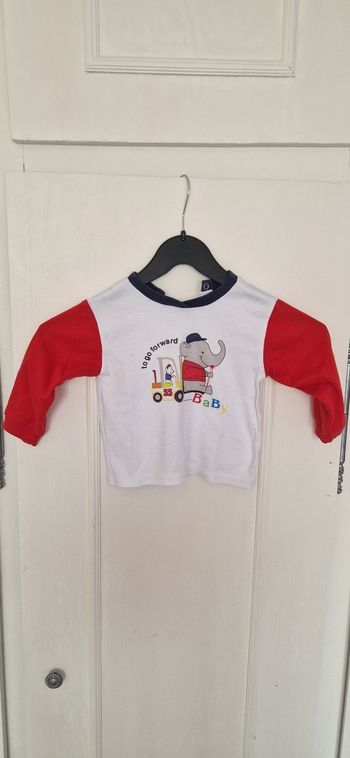 T-shirt manches longues garçon 18 24 mois