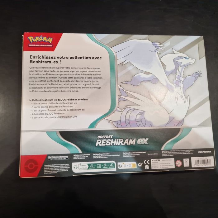 🔥 Coffret Pokémon Reshiram EX – NEUF & SCELLÉ – Édition Officielle 🔥 - photo numéro 4