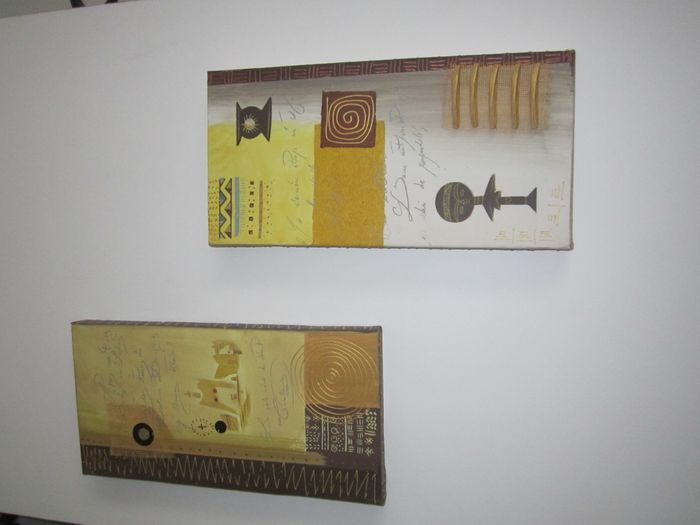 lot de 2 CADRES CONTEMPORAIN 20*40 CM
