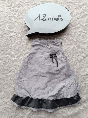 Robe de fête anniversaire mariage Noël style boule Fille 12 mois Mini Adélie