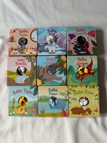 Lot de 9 livres marionnettes