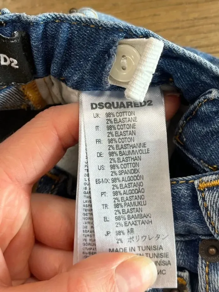 Jean bébé bleu Dsquared2 - photo numéro 3