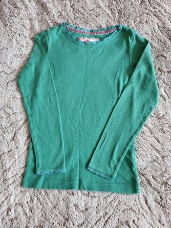 Tee shirt manches longues 11-12 ans vert Boden