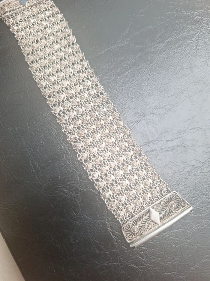 👜 Superbe bracelet en maille argentée 👜 - photo numéro 3
