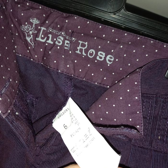 Pantalon taille haute velours violine fille neuf taille 6 ans - photo numéro 4