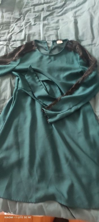 Robe mis longue couleur sapin