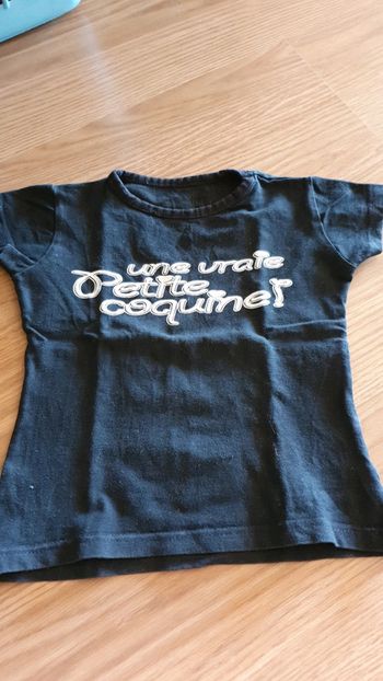 tee shirt 2 ans noir