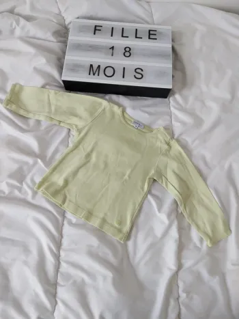 Tee-shirt manche longue fille 18 mois