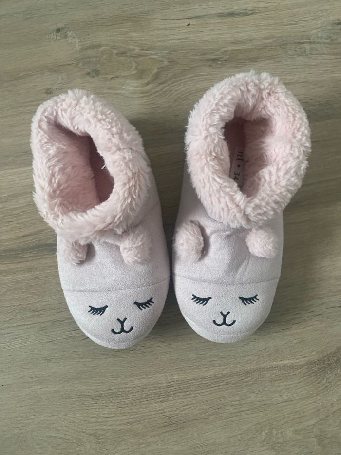 Chaussons rose fille taille 34