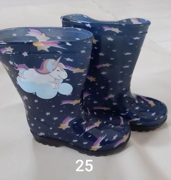 Bottes de pluie licorne semelles lumineuses fille - 24/25