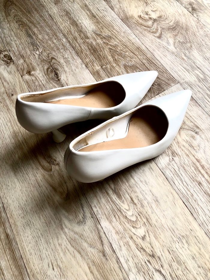Escarpins • H&M • 36 • Blanche • Cuir synthétique - photo numéro 9