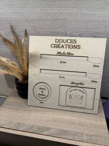 Gabarit attache tétine, porte clé, anneau de dentition, collier d’allaitement