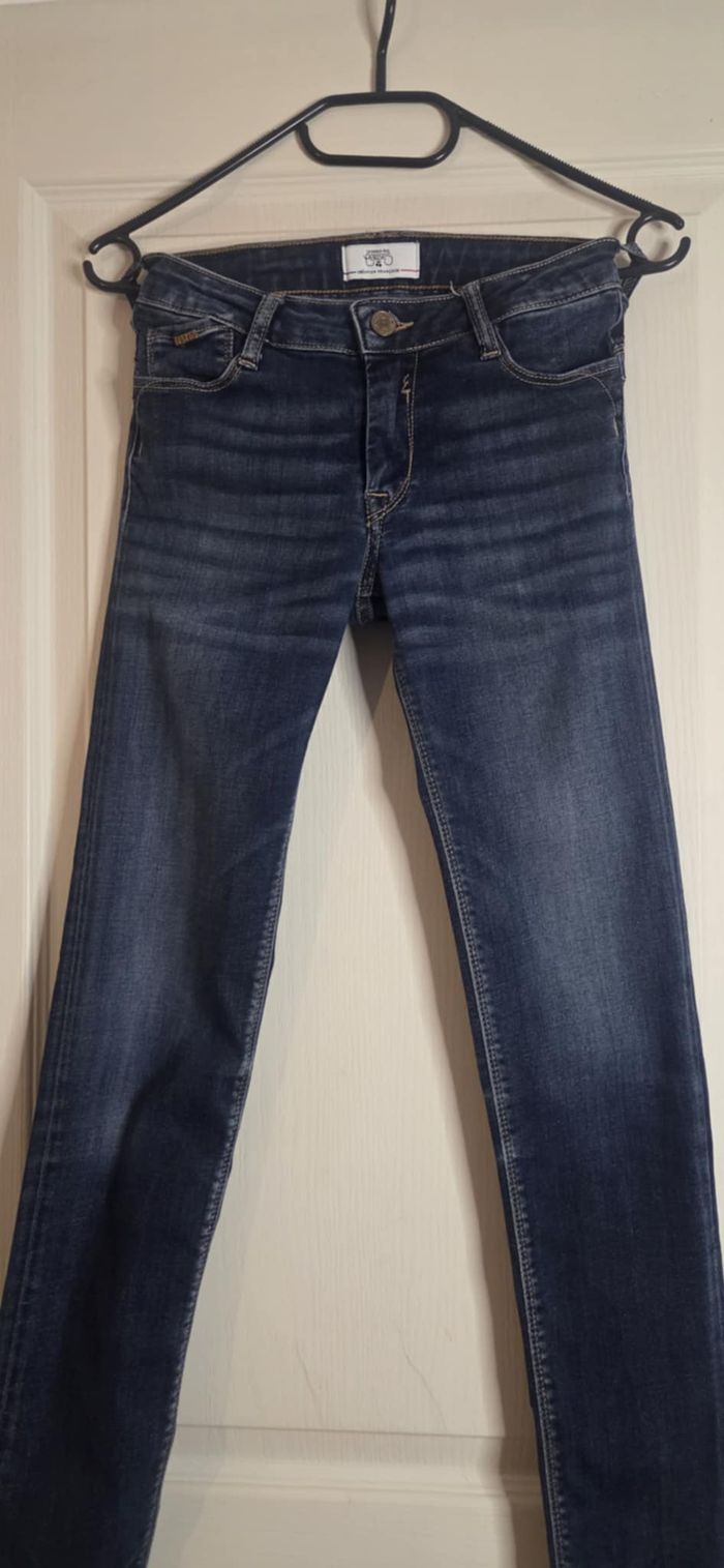 LE TEMPS DES CERISES – JEAN SLIM DENIM BLEU – T14A (34/36) – EXCELLENT ÉTAT - photo numéro 6
