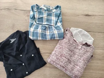 Lot de 3 hauts manches longues T42