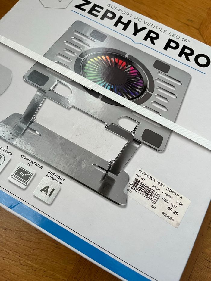 Support PC ventilé Zephyr Pro 16” - photo numéro 4