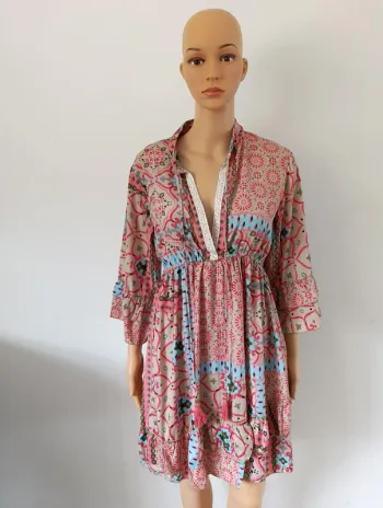 Robe Isla Bonita bohème multicolore taille L – fluide & estivale