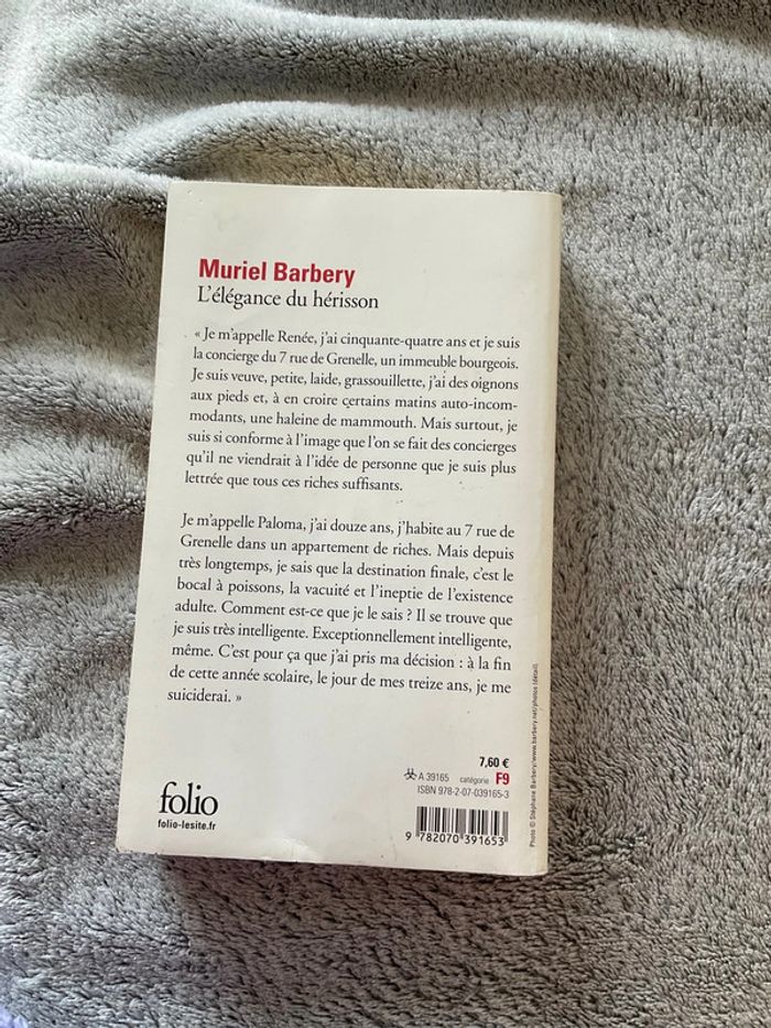 #l’ėlégance du hérisson Muriel Barbery. ) - photo numéro 3